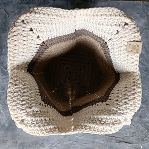 Horgolt válltáska őszi színekben - táska & tok - kézitáska & válltáska - nagy pakolós táska - Meska.hu