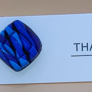 Kékség - ékszer - fülbevaló - pötty fülbevaló - Meska.hu