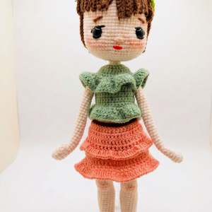 Virágkoszorús baba , Játék & Sport, Baba & babaház, Babaház, Horgolás, MESKA