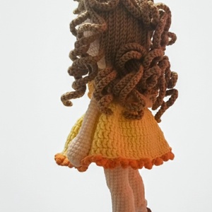 Sárga ruhás baba - játék & sport - baba & babaház - baba - Meska.hu