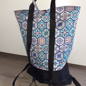 Roll top vízhatlan mandala hátizsák háti táska - táska & tok - hátizsák - roll top hátizsák - Meska.hu