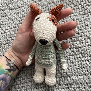 Horgolt bullterrier - Meska.hu