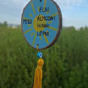 Pozitív Üzenetek dísz - otthon & életmód - dekoráció - fali és függő dekoráció - függődísz - Meska.hu