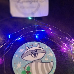 Karácsonyi Festett fakorong, Karácsony, Karácsonyi lakásdekoráció, Karácsonyfadíszek, Festett tárgyak, MESKA