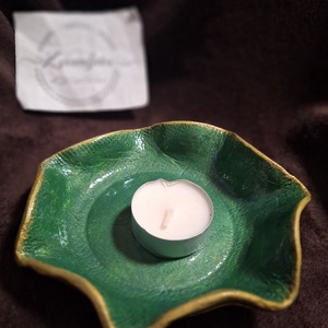 Karácsonyi mécsestartó, ékszertartó, tálka - Meska.hu