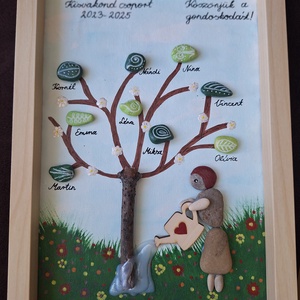 Bölcsis,ovis búcsúajándék a gondozóknak  - otthon & életmód - dekoráció - kép & falikép - kavics kép - Meska.hu