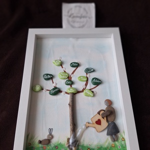 Bölcsis,ovis búcsúajándék a gondozóknak  - otthon & életmód - dekoráció - kép & falikép - kavics kép - Meska.hu