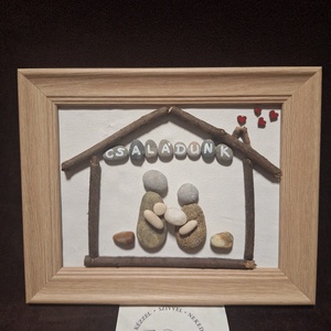 Családi kavicskép  - Meska.hu