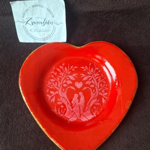 Szerelmes pár szív mécsestartó, ékszertartó, tálka - ékszer - ékszertartó - ékszertartó tál - Meska.hu