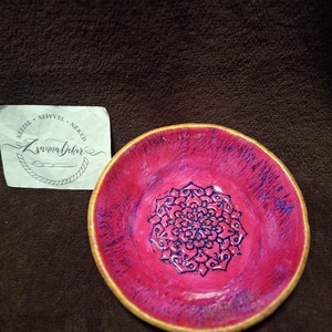 Mandala mintás ékszertartó, tálka, mécsestartó - ékszer - ékszertartó - ékszertartó tál - Meska.hu