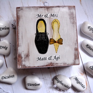 Mr és Mrs egyedi ajándék -  - Meska.hu