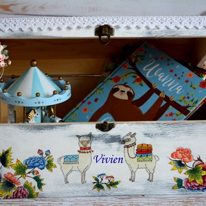 Fa nagy design lámás vintage láda -  - Meska.hu