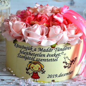 Köszönet virágbox - otthon & életmód - dekoráció - Meska.hu