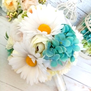 Tavasz tündér margaréta csokor - esküvő - menyasszonyi- és dobócsokor - Meska.hu