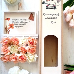 Keresztszülőknek köszönőajándék - esküvő - emlék & ajándék - szülőköszöntő ajándék - Meska.hu