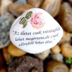 Feliratos kő! - esküvő - emlék & ajándék - köszönőajándék - Meska.hu