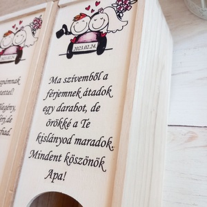 Zsinórfüles Bortartó Édesapa szülőköszöntő - esküvő - emlék & ajándék - szülőköszöntő ajándék - Meska.hu