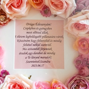 Rózsaszin álom  - esküvő - emlék & ajándék - szülőköszöntő ajándék - Meska.hu