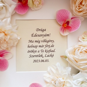 Egzotikus orchideás képkeret - esküvő - emlék & ajándék - szülőköszöntő ajándék - Meska.hu