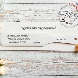 Nagymama fakanál köszönő ajándék, Esküvő, Emlék & Ajándék, Köszönőajándék, Decoupage, transzfer és szalvétatechnika, Meska