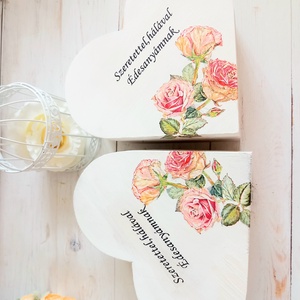 Barack sziv szeretet köszönőajándék párban - esküvő - emlék & ajándék - szülőköszöntő ajándék - Meska.hu