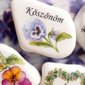 Köszönöm kő - otthon & életmód - dekoráció - asztal és polc dekoráció - kavics & kő - Meska.hu