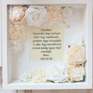 Köszönöm Szöveges 3 dimenziós szülőköszöntő, Otthon & Életmód, Dekoráció, Dísztárgy, Virágkötés, MESKA