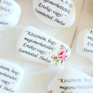 10 db Motivációs hálakő garnitúra, Otthon & Életmód, Dekoráció, Asztal és polc dekoráció, Kavics & Kő, Decoupage, transzfer és szalvétatechnika, MESKA