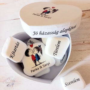 Jó házasság alapkövei  - esküvő - emlék & ajándék - Meska.hu