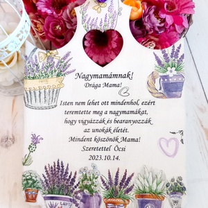 Nagymama levendulás köszöntő - otthon & életmód - dekoráció - ajtó- és ablak dekoráció - ajtódísz & kopogtató - Meska.hu