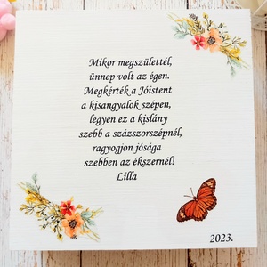 Emlék ládika, Játék & Sport, Babalátogató ajándékcsomag, Decoupage, transzfer és szalvétatechnika, MESKA