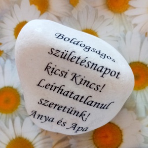 Születésnapra - otthon & életmód - dekoráció - asztal és polc dekoráció - kavics & kő - Meska.hu