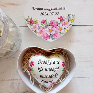 Örökké a Te kis unokád kószönetajándék, Esküvő, Emlék & Ajándék, Köszönőajándék, Decoupage, transzfer és szalvétatechnika, MESKA