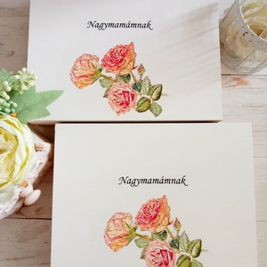 Elegáns szülőköszöntő garnitúra - esküvő - emlék & ajándék - szülőköszöntő ajándék - Meska.hu