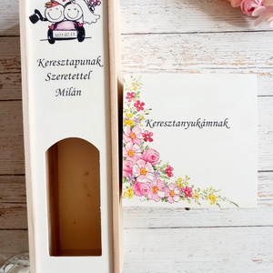 Keresztszülőknek köszönőajándék - esküvő - emlék & ajándék - szülőköszöntő ajándék - Meska.hu