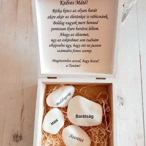 Tanú felkérő motivációs kövekkel - Meska.hu