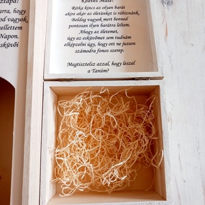 Tanú felkérő ládika, Esküvő, Meghívó & Kártya, Tanú felkérő, Decoupage, transzfer és szalvétatechnika, MESKA