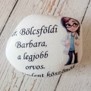 Köszönöm hálakő nagy - otthon & életmód - dekoráció - asztal és polc dekoráció - kavics & kő - Meska.hu
