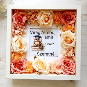 Ballagási köszöntő képkeret baglyos, Otthon & Életmód, Dekoráció, Kép & Falikép, Plakát, Virágkötés, MESKA