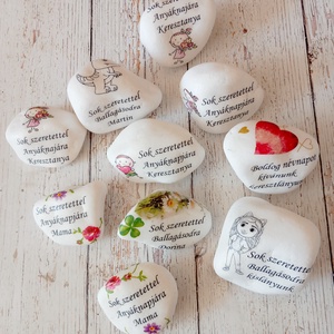 Köszönetkő kő, Otthon & Életmód, Dekoráció, Asztal és polc dekoráció, Kavics & Kő, Decoupage, transzfer és szalvétatechnika, MESKA