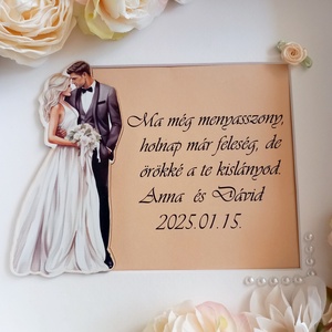  3 dimenziós köszönetajándék - esküvő - emlék & ajándék - köszönőajándék - Meska.hu