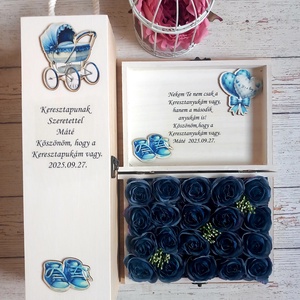 Keresztelő köszönetajándék, Játék & Sport, Keresztelőajándékok, Decoupage, transzfer és szalvétatechnika, MESKA