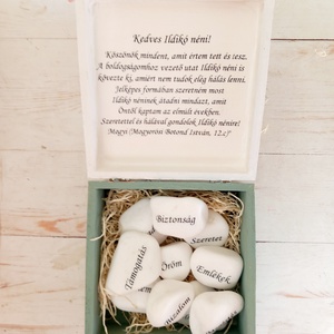 Köszönetajándék , Otthon & Életmód, Dekoráció, Asztal és polc dekoráció, Kavics & Kő, Decoupage, transzfer és szalvétatechnika, MESKA
