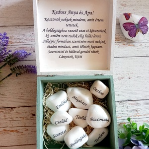 Egyedi szülököszöntő, Esküvő, Emlék & Ajándék, Szülőköszöntő ajándék, Decoupage, transzfer és szalvétatechnika, MESKA