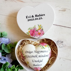Nagymama szívhez szóló üzenetet sziv - Meska.hu