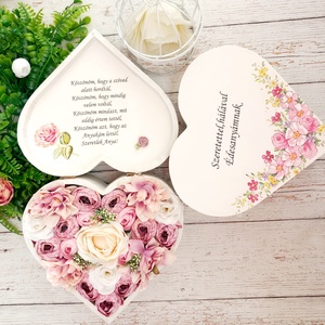  Sziv szeretet köszönőajándék párban - esküvő - emlék & ajándék - szülőköszöntő ajándék - Meska.hu