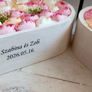  Sziv szeretet köszönőajándék párban - esküvő - emlék & ajándék - szülőköszöntő ajándék - Meska.hu