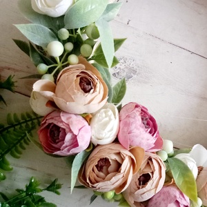 Begónia üde koszorú - otthon & életmód - dekoráció - ajtó- és ablak dekoráció - ajtódísz & kopogtató - Meska.hu