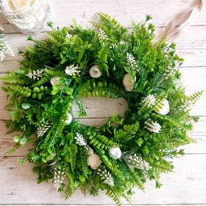 Tavaszi zsongás koszorú, Otthon & Életmód, Dekoráció, Ajtó- és ablak dekoráció, Ajtódísz & Kopogtató, Virágkötés, MESKA