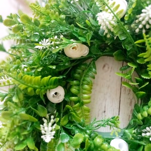 Tavaszi zsongás koszorú - otthon & életmód - dekoráció - ajtó- és ablak dekoráció - ajtódísz & kopogtató - Meska.hu